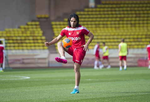 Falcao , back to training with his club